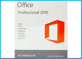 3.0 USB Microsoft Office Retail Box , Microsoft Office 2016 Pro home and business for MAC