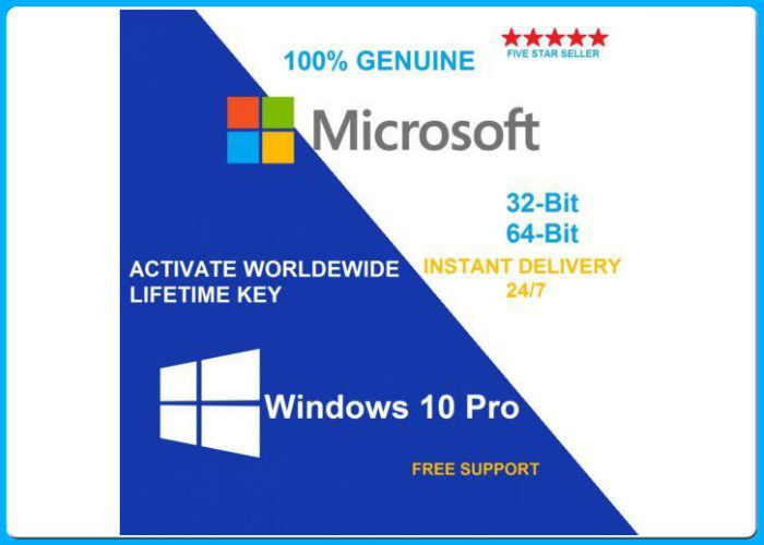 Microsoft Windows 10 Pro Software 64 bit DVD OEM License OEM key/English/french/Russia/Spanish lifetime activation